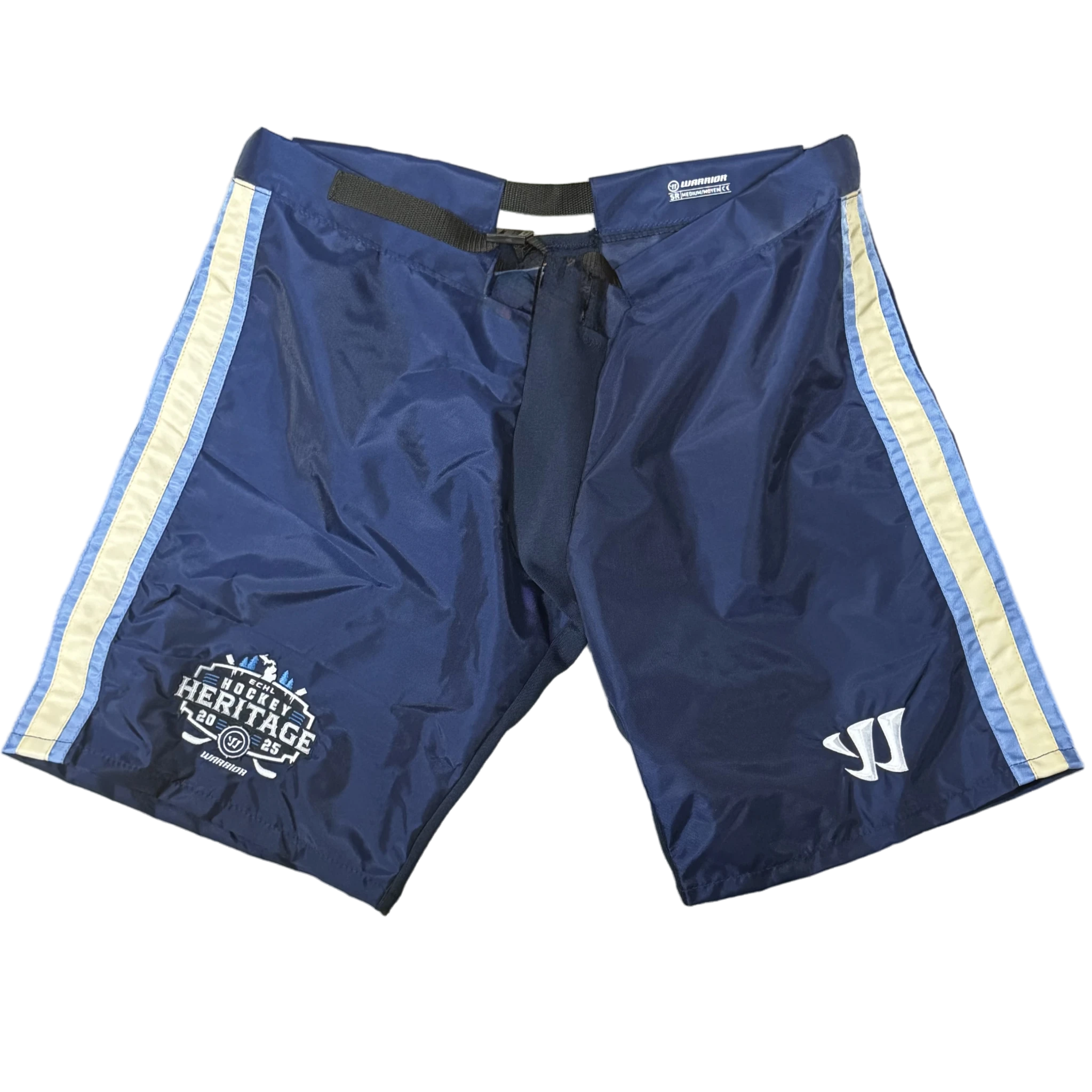 Warrior - Pantalon de hockey Pro Stock (bleu marine/crème/bleu)